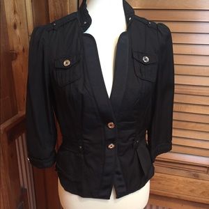 Black 3/4 sleeve jacket
